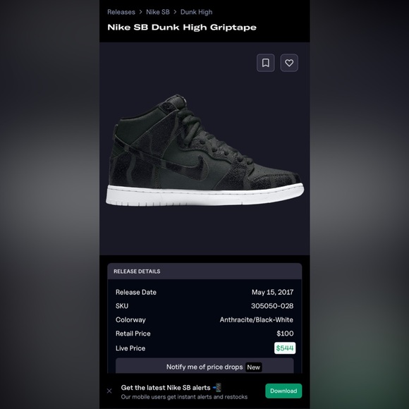 Nike SB Dunk High Pro "Griptape" - RARE 2017 - New w Box - 10.5 Men’s - Picture 16 of 16